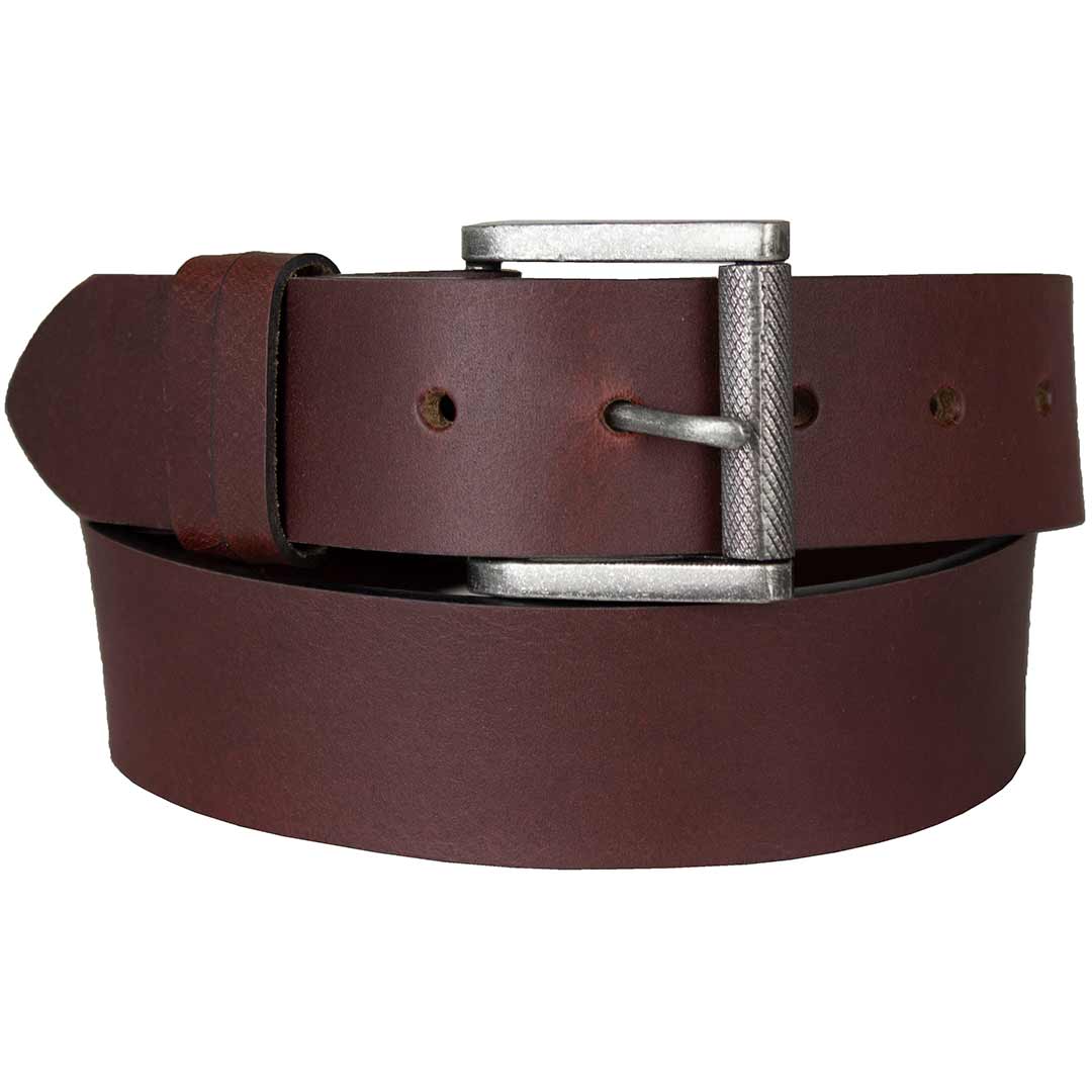BOL Men's Removable Buckle Oil Pull Up Leather Belt