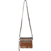 Montana West Embroidered Aztec Fringe Collection Crossbody/Wristlet