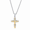 Steeltime Encased Cross Pendant Necklace
