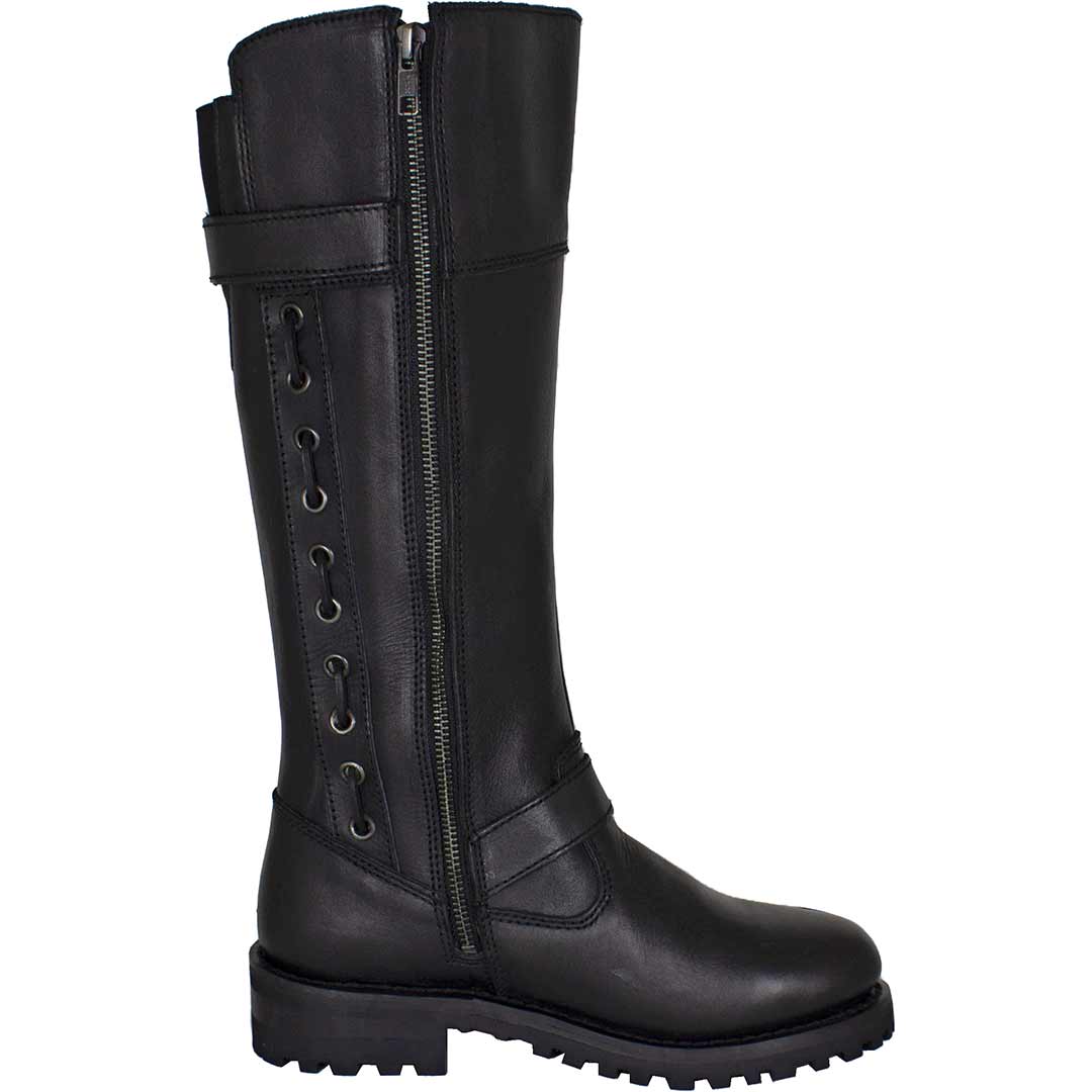 UKAP Womens Riding Boots Lace Up Winter Knee High Shoes Side Zip Tall Boot  Work Casual Black 6.5 | Walmart Canada