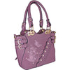 Temptation Italy Butterfly Embroidered Two Handle Satchel