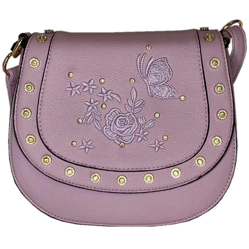 Temptation Italy Floral & Butterfly Satchel Shoulder Bag