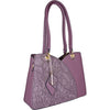 Temptation Italy Floral Embossed Two Handle Tote Bag