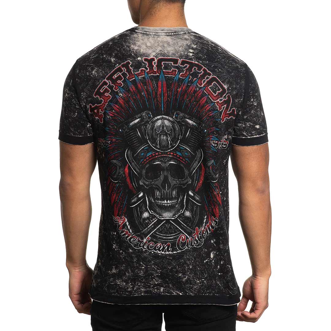 Affliction Men's Reversible AC Tribal Garage T-Shirt