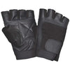 Unik Leather & Fabric Fingerless Gloves