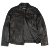 Men's Zip Pocket Leather Jacket
