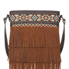 Montana West Aztec Tiered Fringe Collection Crossbody