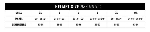 VOSS 988 MOTO-1 Matte Black Helmet
