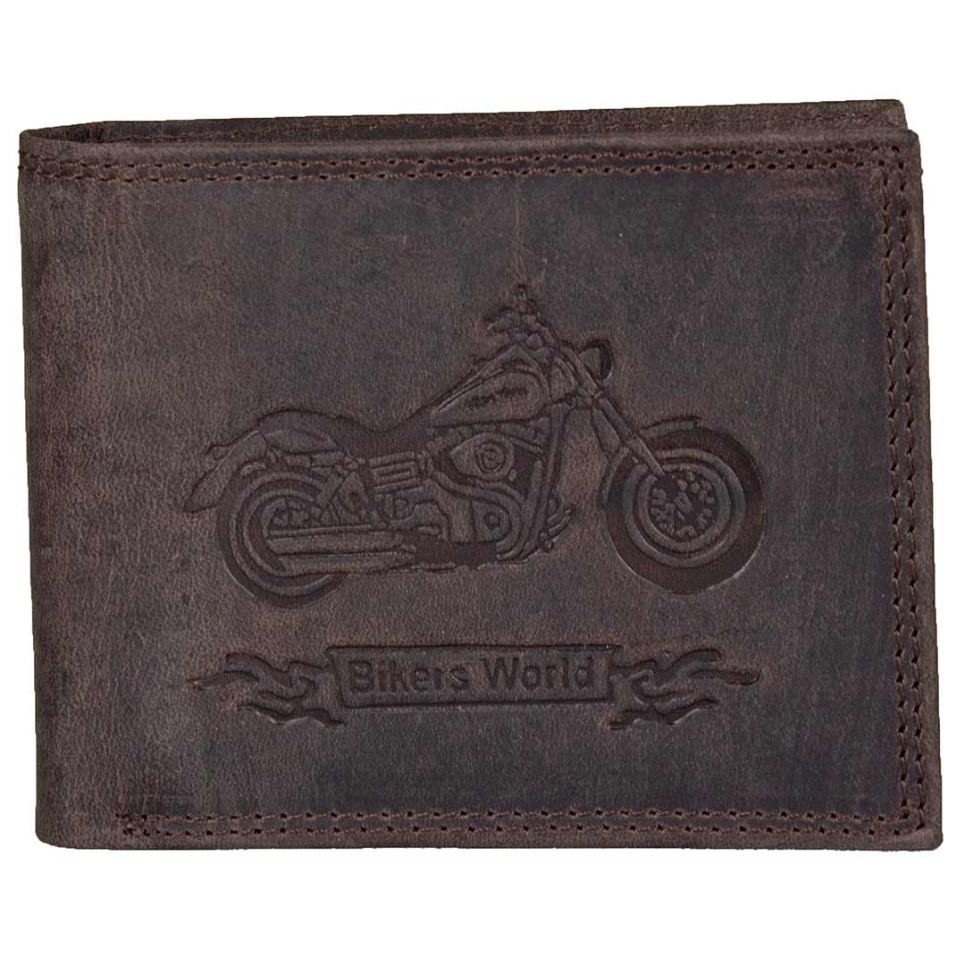 Viceroy Men's Bike Embossed Leather Wallet